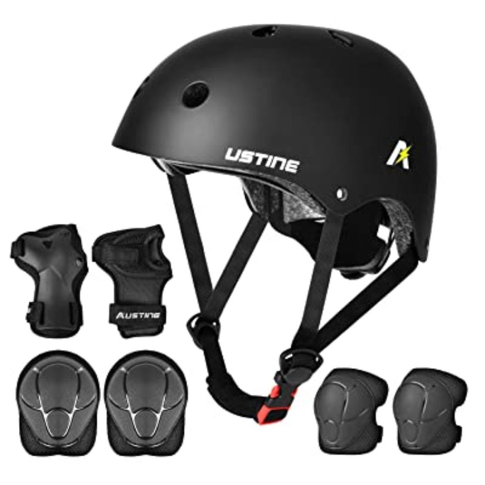 USTINE Kids Helmet Adjustable with pads set